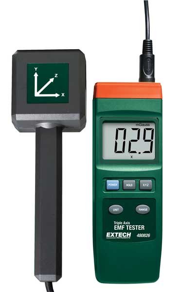 Triple Axis EMF Tester, Extech, Mfr#: 480826