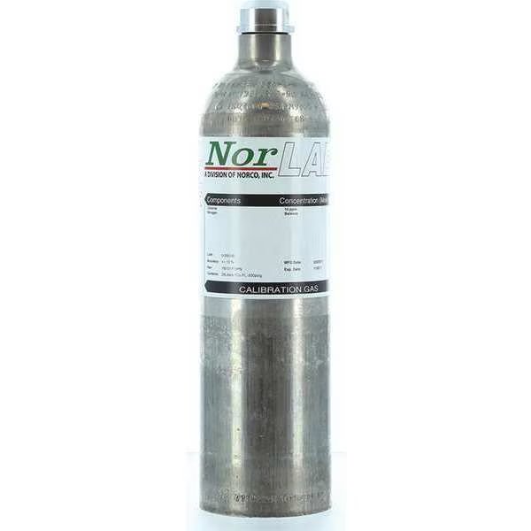 Calibration Gas Cylinder, 29L, Norco, Mfr#: F106710PN