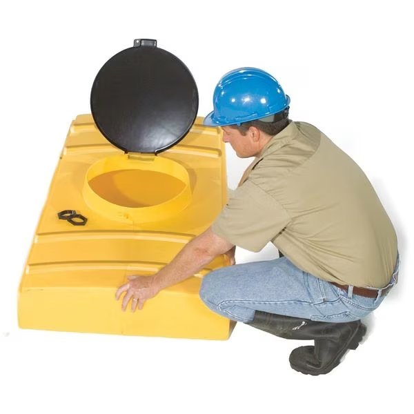 Tank Containment Unit, 65 gal Spill Capacity, 30 lb., Polyethylene, ULTRATECH, Mfr# 1124