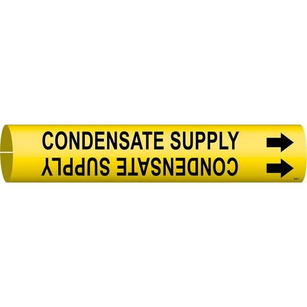Pipe Mrkr, Condensate Supply, 2-1/2to3-7/8, BRADY, Mfr# 4038-C