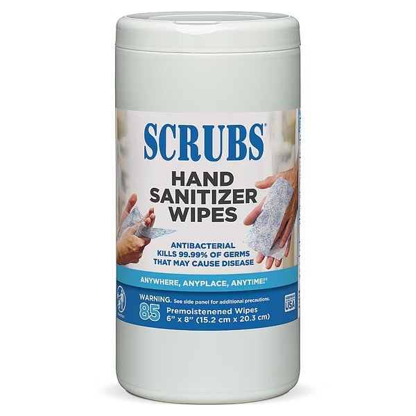 Hand Sanitizing Wipes, 6 x 8