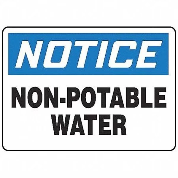 Notice, Non-potable Water, 10