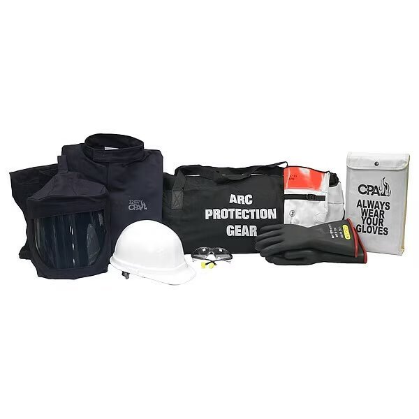 Arc Flash Jacket and Pant Kit, Navy, M, Chicago Protective Apparel, Mfr#: AG32-JP-M-8
