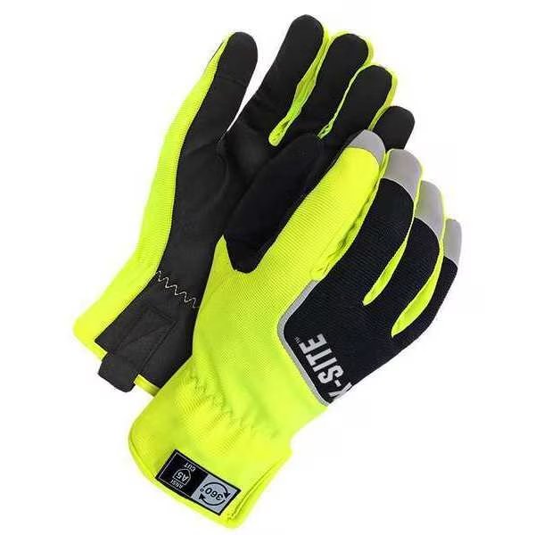 Mechanics Gloves, Black/Yellow, Single Layer, BDG, Mfr# 20-1-10360-S