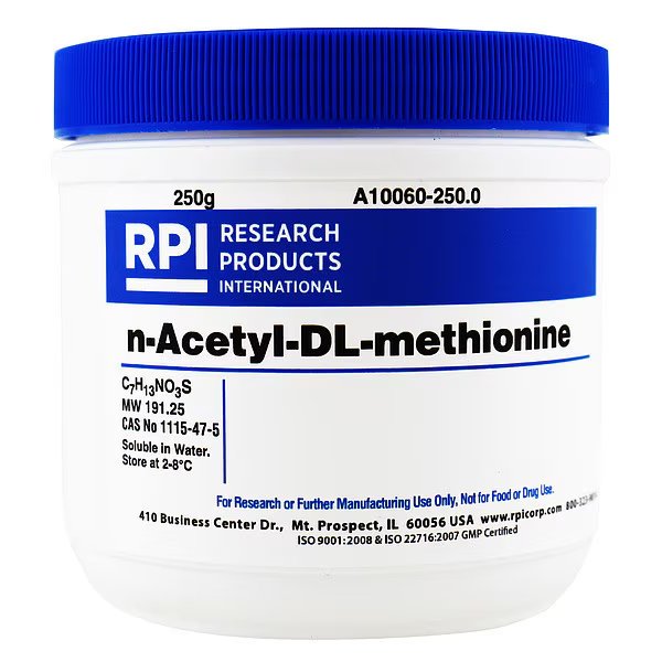 n-Acetyl-DL-methionine, 250g, Rpi, Mfr#: A10060-250.0