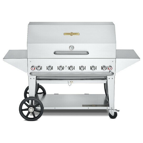 Propane Grill, Propane, 99,000 BtuH, Crown Verity, Mfr#: CV-MCB-48-SI-BULK-PRO