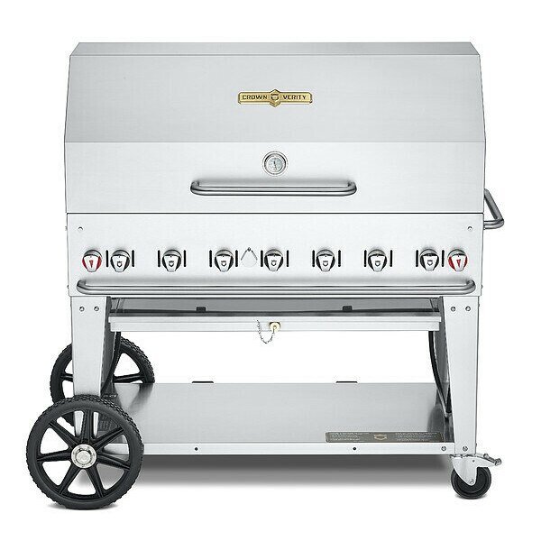 Propane Grill, Propane, 99,000 BtuH, Crown Verity, Mfr#: CV-MCB-48-SI-BULK-RDP