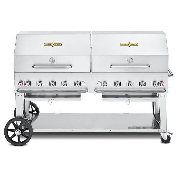 Propane Grill, Propane, 159,000 BtuH, Crown Verity, Mfr#: CV-MCB-72RDP-LP