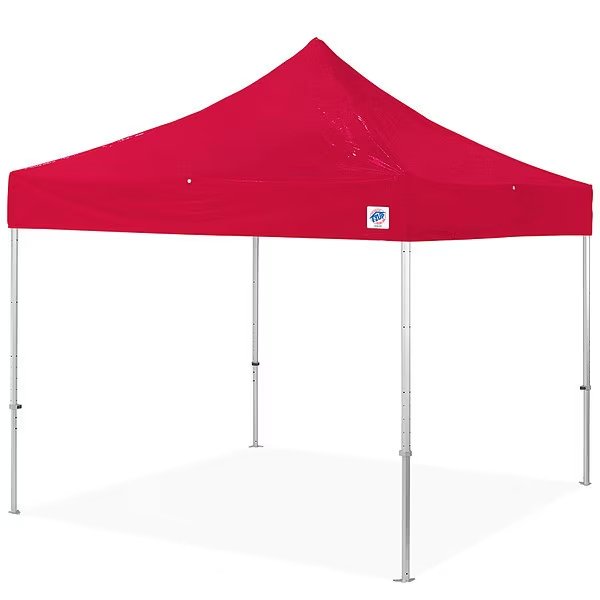 Shelter, Red, 13 ft W, 13 ft L, E-Z Up, Mfr#: ENDGKVVP13RD