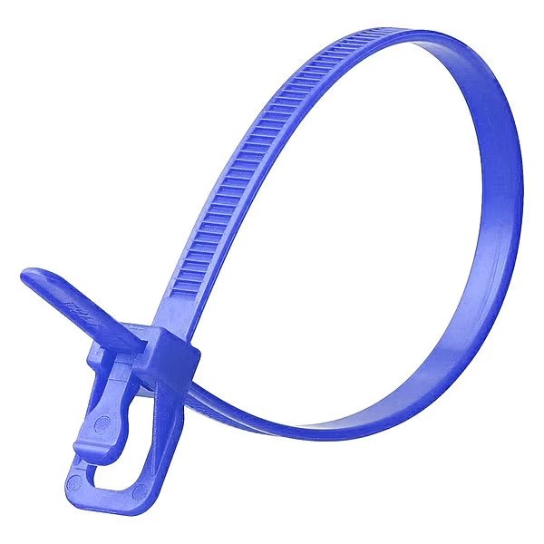 Releasable Tie, Blue, Nylon, PK20, RETYZ, Mfr# EVT-S08BL-HA