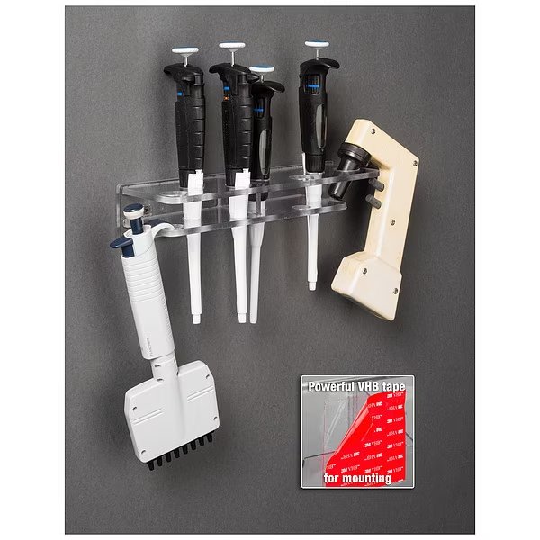 Pipette and Pipette Filler Bracket, PETG, Poltex, Mfr#: HOODPIPS61-T