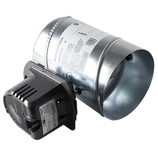 Round Damper, Gr/Rd/Steel, 5 in. Dia., Honeywell Home, Mfr#: ARD5TZ