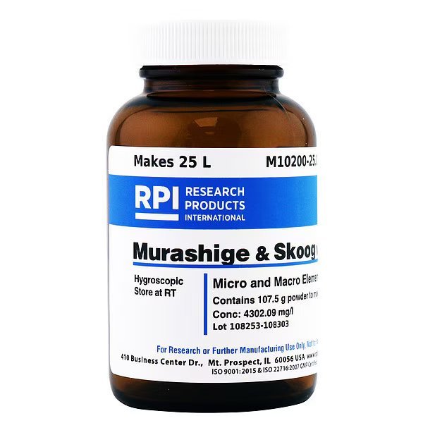 Murashige and Skoog, Rpi, Mfr#: M10200-25.0