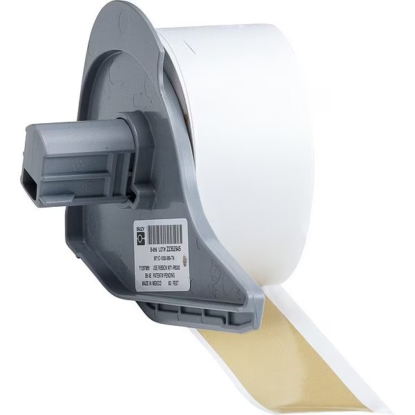 Label, 1 in W, Outdoor, Tan, BRADY, Mfr# M7C-1000-595-TN