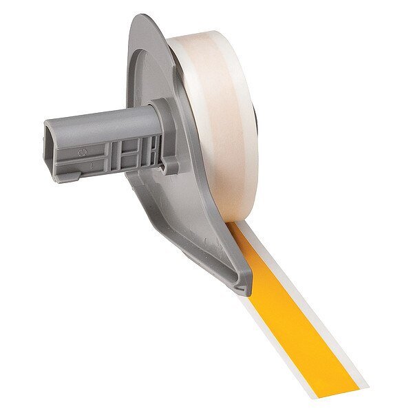 Label, 1/2 in W, Outdoor, Yellow, BRADY, Mfr# M7C-500-581-YL