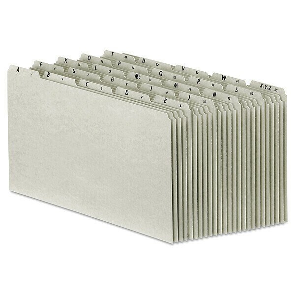 Index Tab Set, Gray, Pressboard, PK25, Pendaflex, Mfr#: PFXPN1025