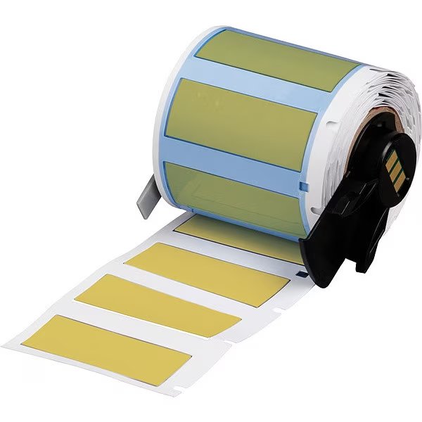 Sleeve, 1 3/4 in W, 41/64 in H, Die-cut, Brady, Mfr#: M6-375-175-342-YL