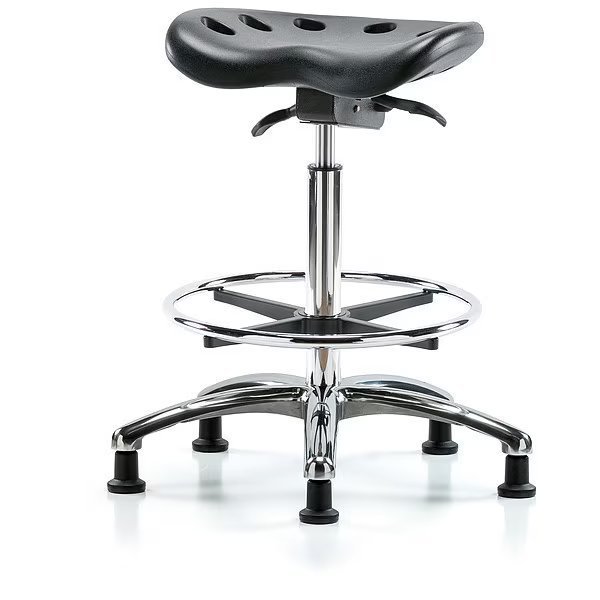 Tractor Stool, 300 lb Cap., Black, BLUE RIDGE ERGONOMICS, Mfr# PTHBST-CR-CF-RG-BLK