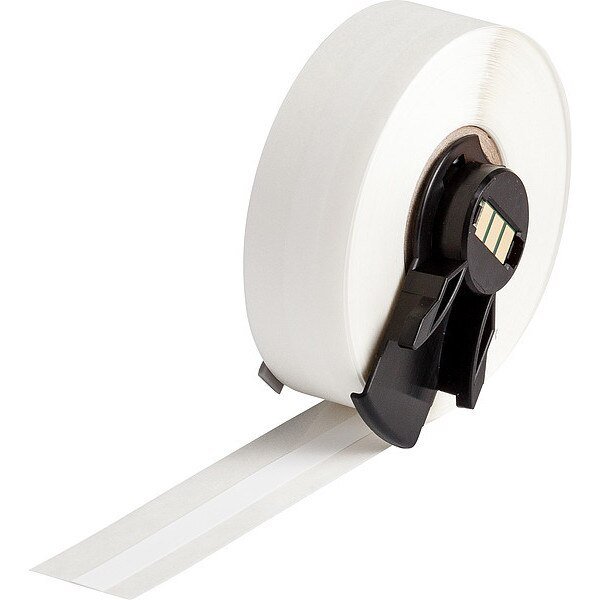 Label, 1/4 in W, Indoor, White, BRADY, Mfr# M6C-250-489