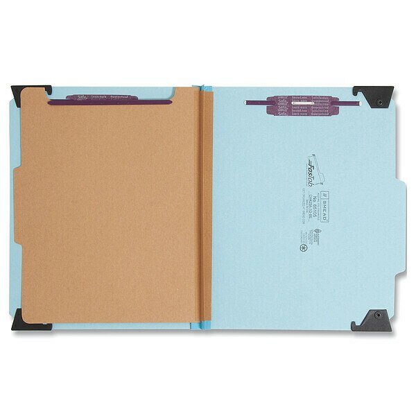 Hanging Pressboard Folder, 4 Section, Blue, SMEAD, Mfr# 65105