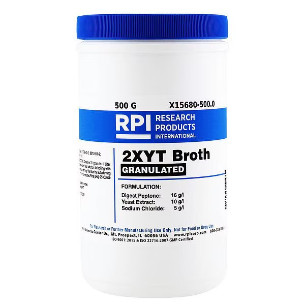 2XYT Broth, Granulated, 500g, Rpi, Mfr#: X15680-500.0