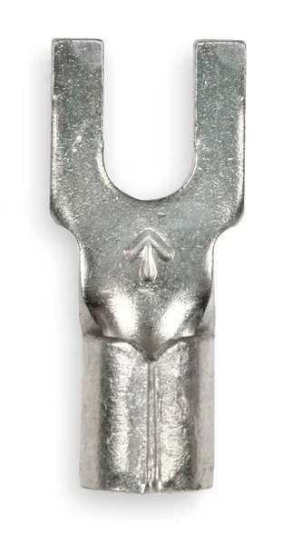 12-10 AWG Non-Insulated Block Fork Terminal #8 Stud PK50, 3M, Mfr#: M10-8FBX