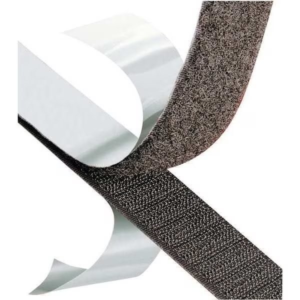 Reclosable Fastener, Acrylic Adhesive, 150 ft, 1 in Wd, Black, 3M, Mfr# SJ3527N