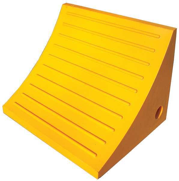 Wheel Chock, 15 In W x 11 In H, Yellow, EnjoyTool select, Mfr# 1GUL5