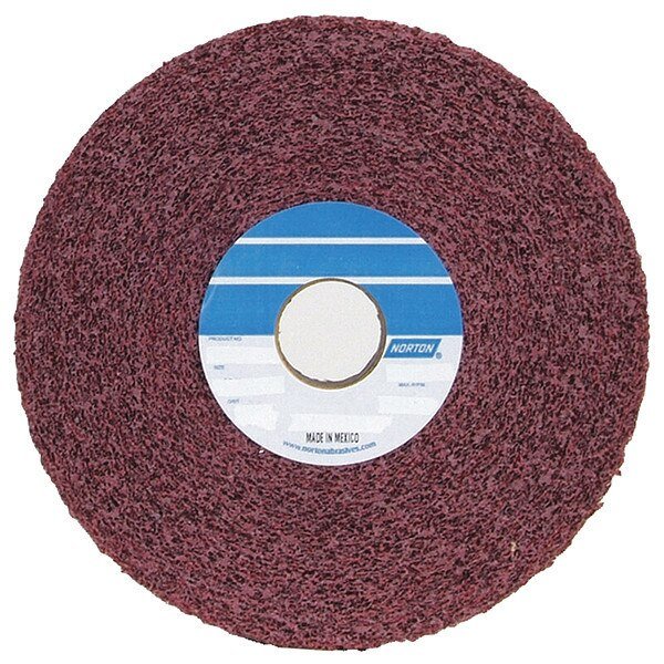 Convolute Wheel, Metal Finishng, 6x2x1, MED, NORTON ABRASIVES, Mfr# 66261009635