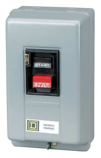Manual Motor Starter, NEMA, 16A, 600VAC, 1P, SQUARE D, Mfr# 2510MCG1