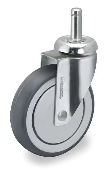 Swivel Stem Caster, TPR, 4 in., 240 lb., Colson, Mfr#: CH04TPP125SWGR09