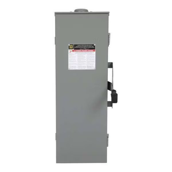 Nonfusible Safety Switch, Heavy Duty, 600V AC, 3PDT, 100 A, NEMA 3R, SQUARE D, Mfr# DTU363RB
