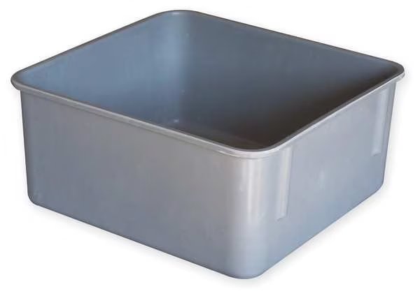 Nesting Container, Gray, Fiberglass Reinforced Composite, 9 3/4 in L, 9 1/4 in W, 2 1/8 in H, MOLDED FIBERGLASS, Mfr# 9241085136