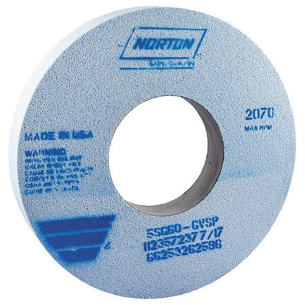 Grinding Wheel, T1, 12x1-1/2x5, CA, 60G, Blue, NORTON ABRASIVES, Mfr# 66253262596
