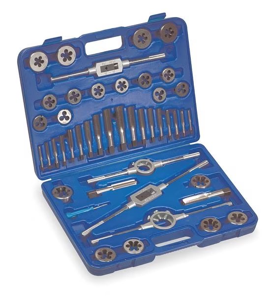Tap/Die Set, 45 PC, HSS, WESTWARD, Mfr# 1PZ52