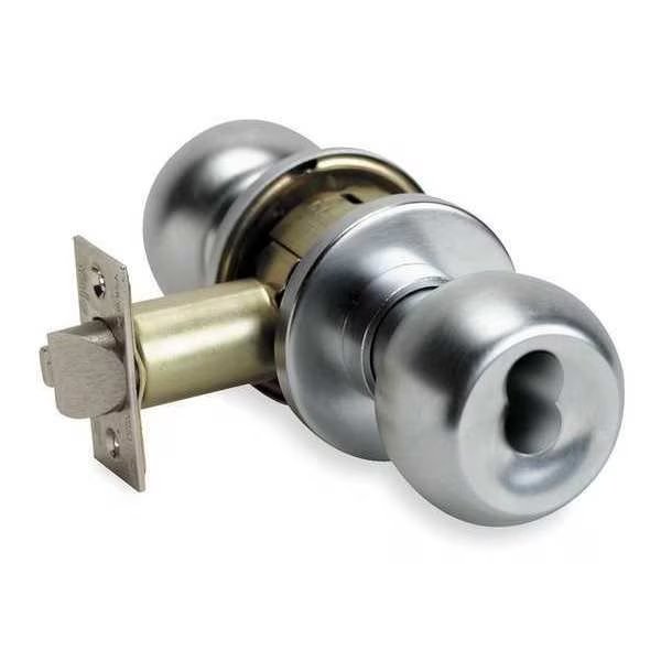 Knob Lockset, Mechanical, Entrance, Grd. 1, YALE, Mfr# BCA5407CK630