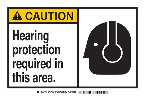 Caution Sign, 7 x 10 In., Plastic, Sign Legend Color: Black, BRADY, Mfr# 21795