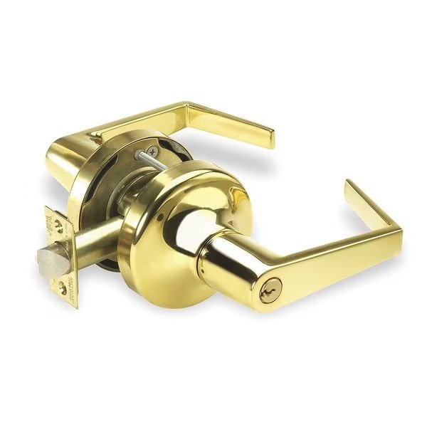 Lever Lockset, Mechanical, Storeroom, YALE, Mfr# AU4705LN x 605