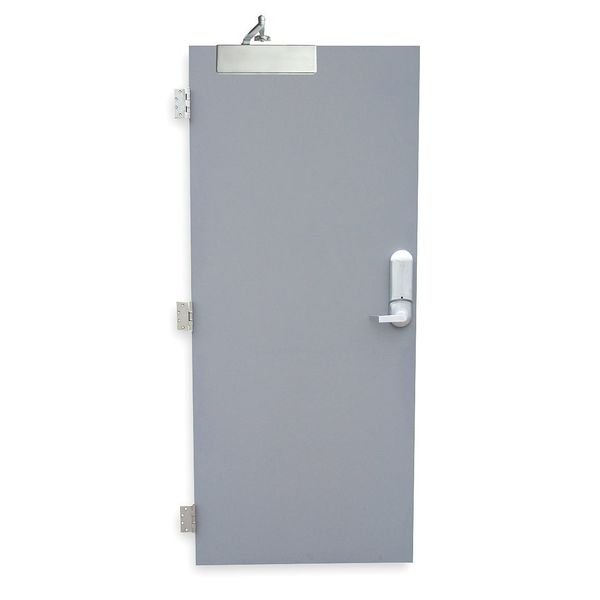 Security Door, RH, 84 in H, 36 in W, 1 3/4 in Thick, 18 Gauge Steel, Type: 1, CECO, Mfr# RSHL-2-3070-RH-CE