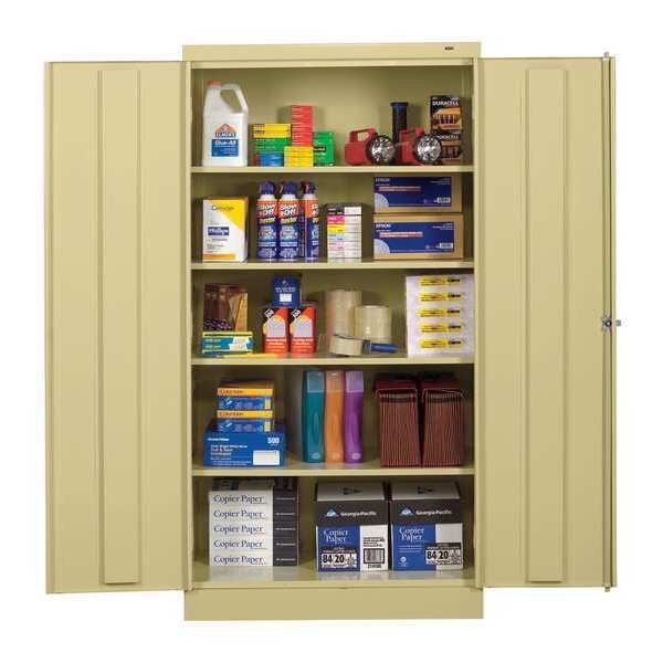 24 ga. Steel Storage Cabinet, 36 in W, 72 in H, TENNSCO, Mfr# 7218SD