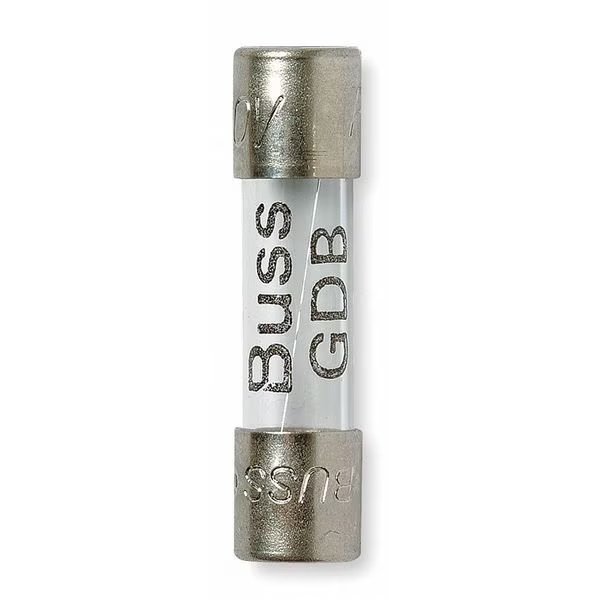 Fuse, Fast Acting, 1-6/10A, GDB Series, 250V AC, Not Rated, 20mm L x 5mm dia, EATON BUSSMANN, Mfr# GDB-1.6A
