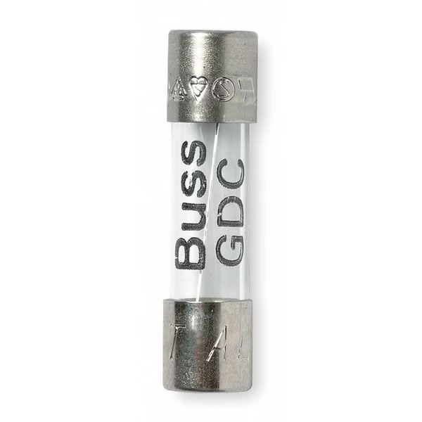 Glass Fuse, GDC Series, Time-Delay, 4A, 250V AC, 40A at 250V AC, 5 PK, Eaton Bussmann, Mfr#: GDC-4A