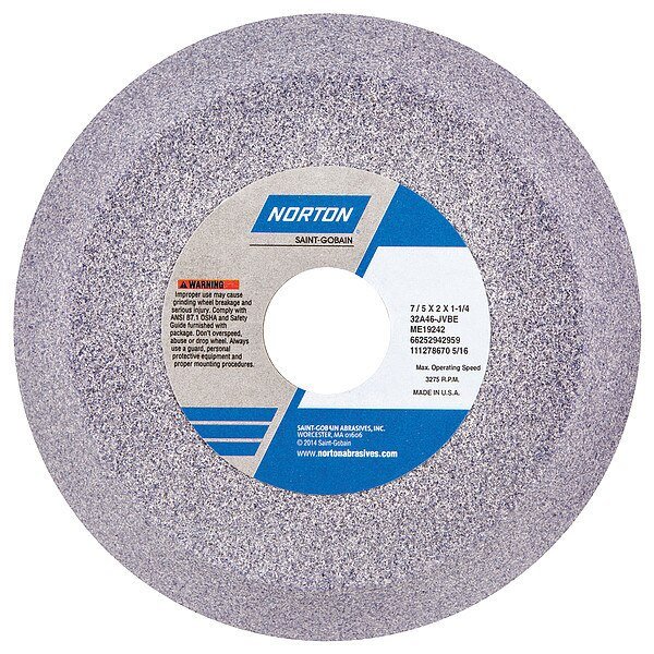 Flaring Cup Wheel, 7 Diax2 Tx1.25 AH, PK5, Norton Abrasives, Mfr#: 66252942959