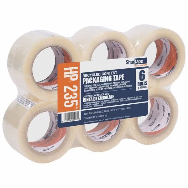 Clear Tape, 3 X 110 Yards, PK6, SHURTAPE, Mfr# 101162