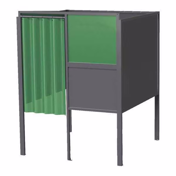Welding Booth, 5ft.x6ft., Wall Mounted