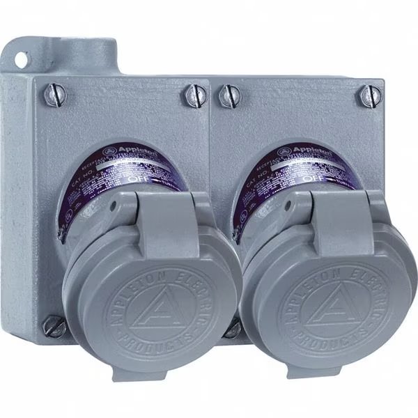 2W 3P 20A Hazardous Pin & Sleeve Receptacle 120/240VAC, APPLETON ELECTRIC, Mfr# CPS152-202