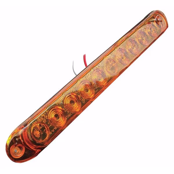 LED Flashing Strip, 10 Pattern, Amber, TOWMATE, Mfr# PLC100AA