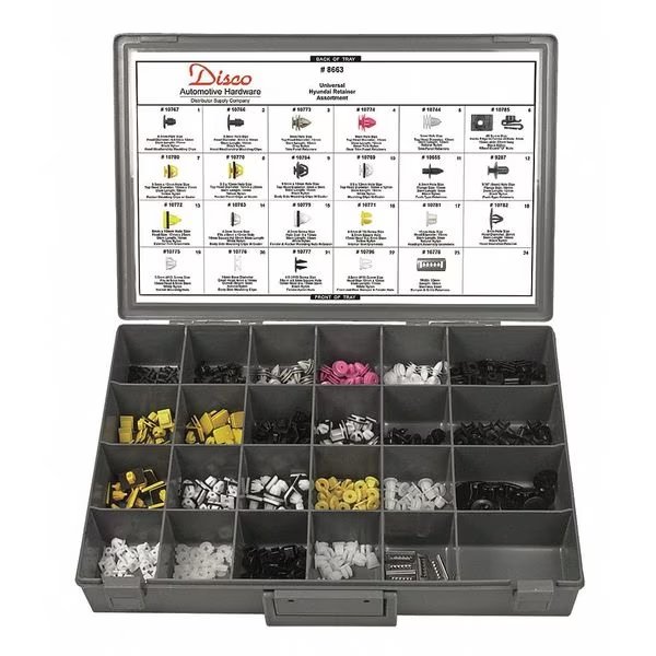 Hyundia Retainer Assortment, 405 Pc, EnjoyTool Select, Mfr#: 8663
