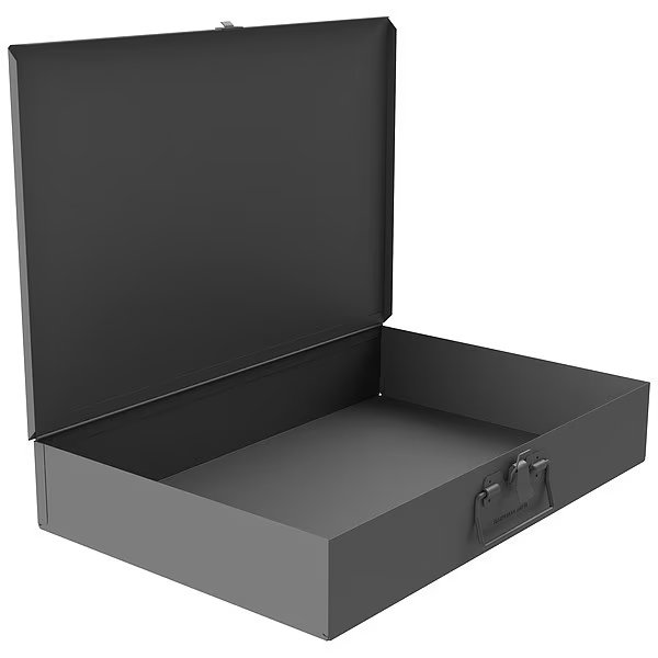 Compartment Box, 1 Compartments, Steel, 18 in W x 12 in D x 3 in H, DURHAM MFG, Mfr# 123-95