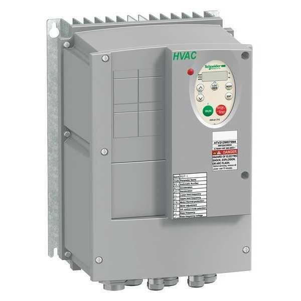 Variable Frequency Drive, 2 HP, 400-480V, Schneider Electric, Mfr#: ATV212WU15N4